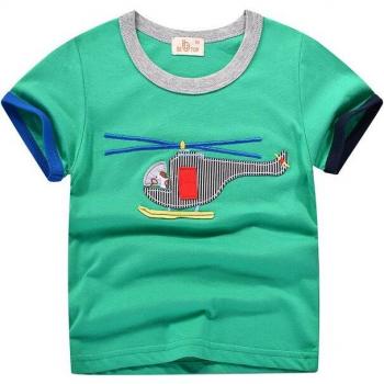 T-shirt Enfant Manches Courtes Col Rond Coton Dessin Animé P28