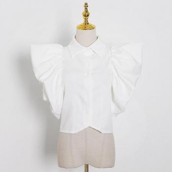 Große Größen Rüschenhemd für Frauen von TWOTWINSTYLE