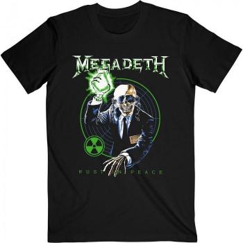 Megadeth Unisex Adult Rust in Peace Target Shirt – Farbe Schwarz, Größe Small