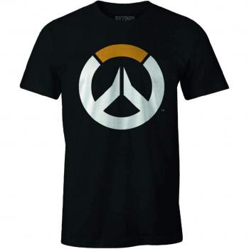 Gaming‑Tee Überwatch Logo Herr Schwarz XXL 100 % Baumwolle