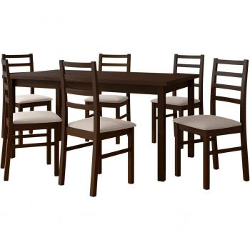 Set pranzo contemporaneo Victorville 261, Noce, 4 posti
