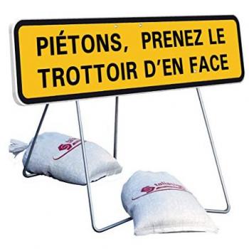 Panneau signalisation JH Piétons – Classe T1 1000x300 mm (Taliaplast)