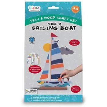 No-Glue Sailing Boat Felt Craft – Ready to Assemble