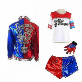 Harley Quinn Halloween Set Redmiter : Costume Suicide Squad – Grande taille MT XXL