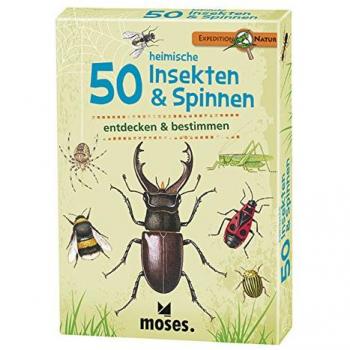 Moses. Verlag 50 heimische Insekten & Spinnen Bestimmungskarten-Set