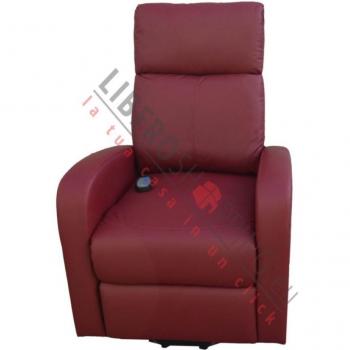 Relaxing Chair Fortuna in Bordeaux Ecopelle
