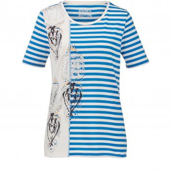 Laura Kent Damen farbiges Ringelshirt