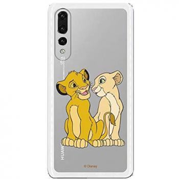 Funda Disney Simba y Nala Transparente para Huawei P30