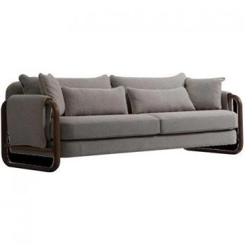 Elegantes 3-Sitzer Sofa aus Stoff