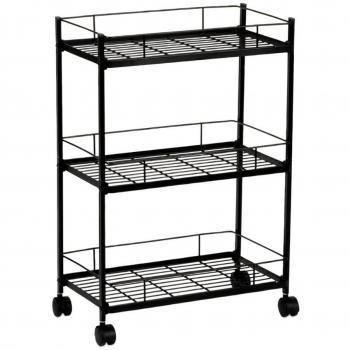 Carrinho de Compras Andrea House Metal Preto