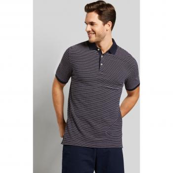 Bugatti Herren Poloshirt XL, blau (marine), Two-Tone Design