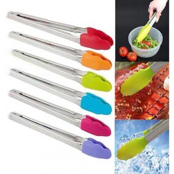 Durable Silicone Tongs for Salad and BBQ