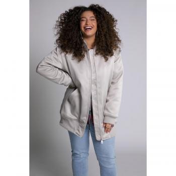 Giacca bomber lunga maniche lunghe beige donna 52/54 poliestere Studio Untold