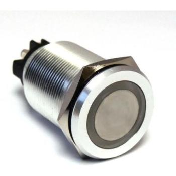 Pulsador Momentáneo Plata 5A 250V AC