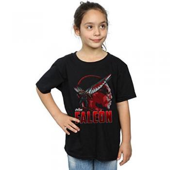 Marvel Mädchen T-Shirt Avengers Infinity War Falcon Baumwolle