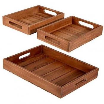 Set di Vassoi in Teak
