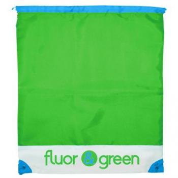 DOHE Sac à cordon vert Fluor Color – 35 × 40 cm, idéale pour le déplacement