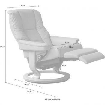 Relaxsessel Mayfair – elektrische Rückenlehne, 2‑Motorsystem, Größe M & L