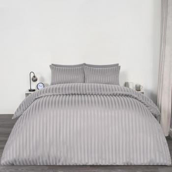 Satin Stripe Duvet Cover Set