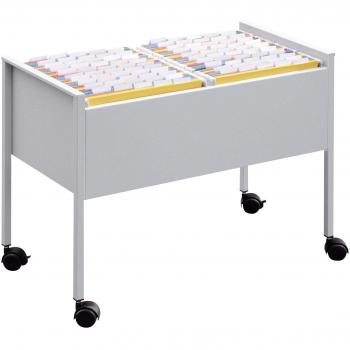 Durable Hängemappenwagen Economy 100 Duo metallic silber