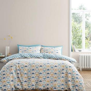 Bianca Hans Retro Spot Duvet Cover Bedding Set Blue