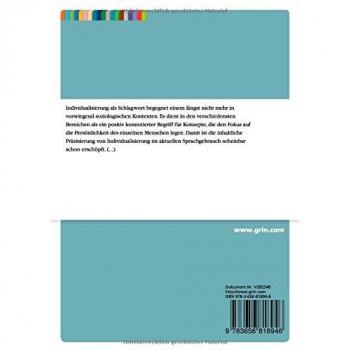 Individualisierung bei Georg Simmel und Emile Durkheim