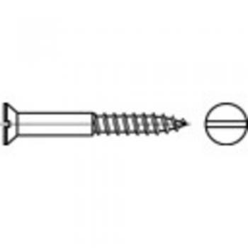 TOOLCRAFT Senk-Holzschrauben Messing 1.6 mm 12 mm Schlitz DIN 97 500 St