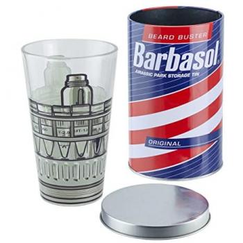 Jurassic Park Glass Bottle in Shave Cream Can