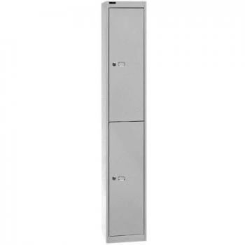 Bisley Locker Steel 2-Door W305xD305xH1802mm Goose Grey