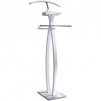 Schneider Home Herrenkleidungsständer MiaVILLA Alfred – Ablagefach, 116 cm, weiß/chrom