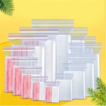 50pcs Zip Lock Bags for Food Storage and Jewelry Packing