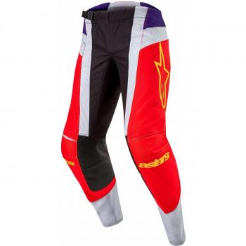 Alpinestars Pantaloni Moto Cross Techstar Ocuri Arancio-Viola-Nero