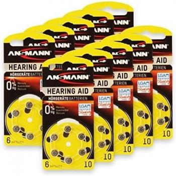 Ansmann 10 piles auditives 1,4V