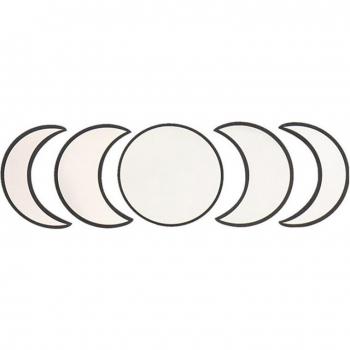 5PCS Moon Phase Wall Decor Mirrors Set