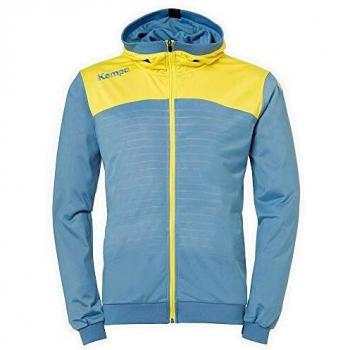 Men's Kempa Emotion 2.0 3XL Hoodie – Dove Blue with Lime Accent