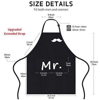 Mother's Day Adjustable Aprons for Couples