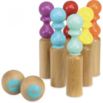 Pack de Six Quilles Rétro – Couleur Bleue