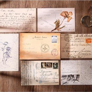 30pcs Exquisite Airplane Bookmark and Postcard Pack