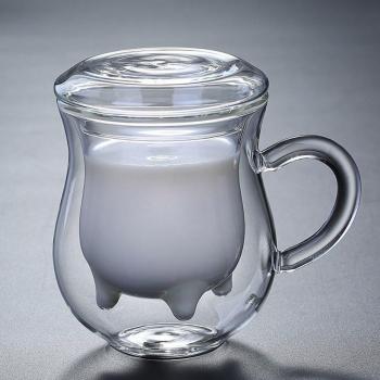 Versatile Double Wall Glass Cup for Beverages