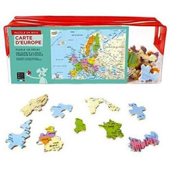 Jeu Puzzles Europe 50x – Michèle Wilson, Bois Junior