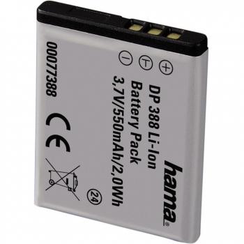 Olympus-Compatible Hama DP 388 Li‑Ion Battery, 3.7 V, 550 mAh