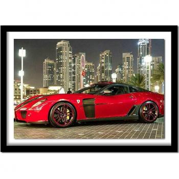Pittura Diamantata Rotonda 5D per Auto Sportive 20x30 cm