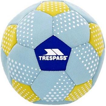 Trespass Fullback Neopren-Trainingball für Fußball, inkl. Luftpumpe – Blau/Gelb, Unisex Größe