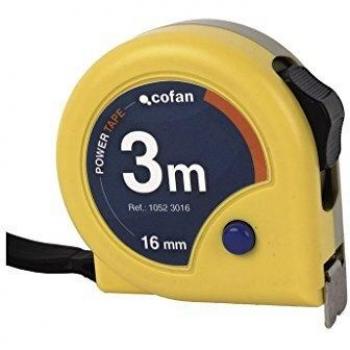 Cinta de medir 16 mm x 3 m