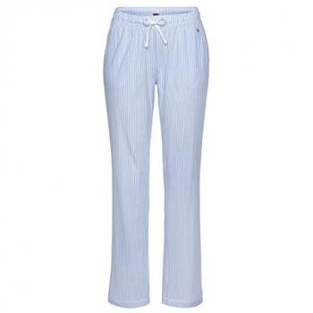 S.Oliver Pyjamahose mit Seitentaschen 44/46, Himmelblau Gestreift