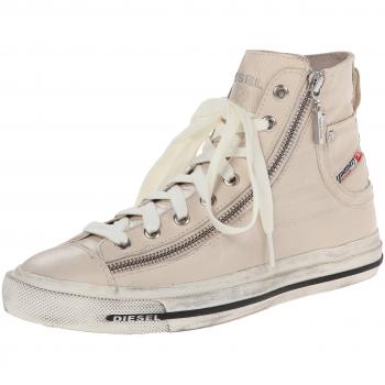 Beige Multicolor Zapatillas de Piel Diesel para Mujer