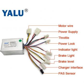 YALU 24V 250W DC Motor Controller for Scooter Conversion