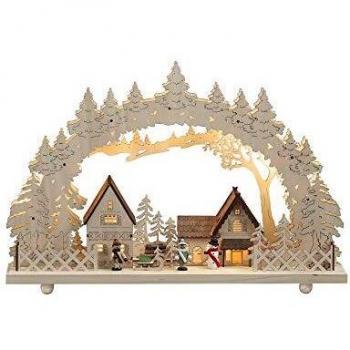 Candeliere LED in legno naturale Konstsmide 2827-100
