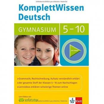 Klett KomplettWissen  Deutsch Gymnasium Klasse 5-10: Grammatik, Rechtschreibung, Aufsatz