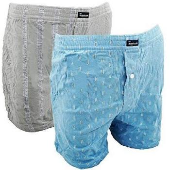 Tendencia Bóxer XL Azul Gris con Punto